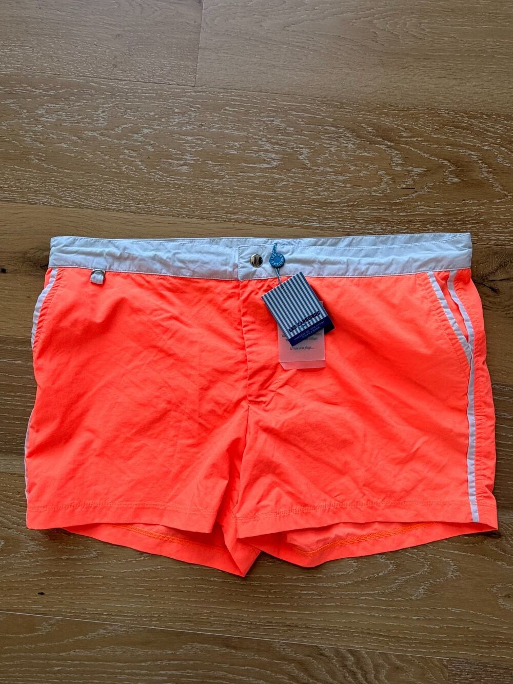 NWT Les Canebiers Mens Swim Trunks Orange Size 3XL